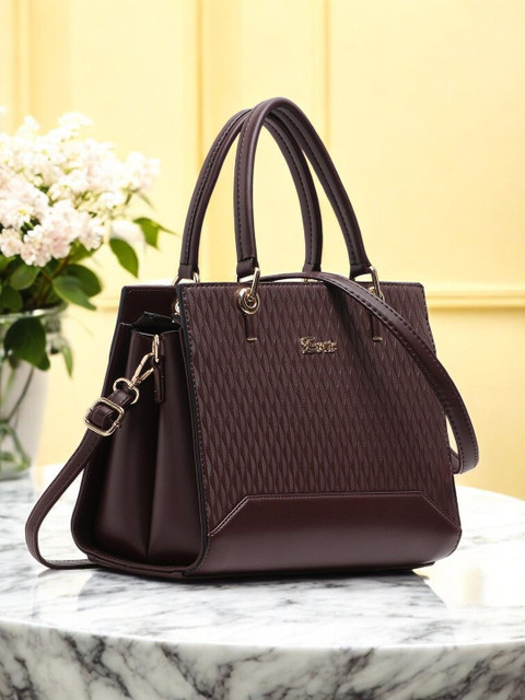 Exotic Women Textured Shopper Leather Satchel Bag