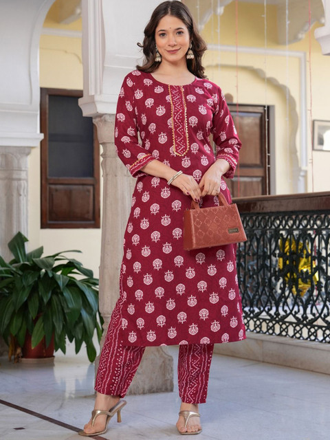 HETVI CREATION Women Regular Kurta with Trousers - Image 7