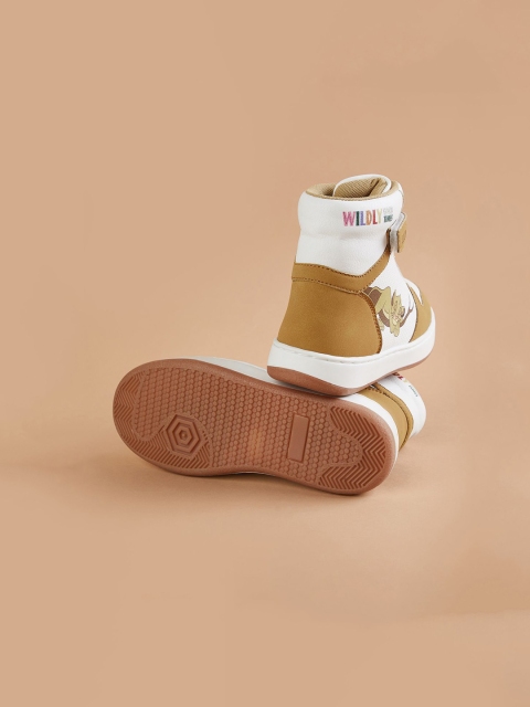 Fame Forever by Lifestyle Boys Camel Solid Boots High-Top Sneakers - Image 3