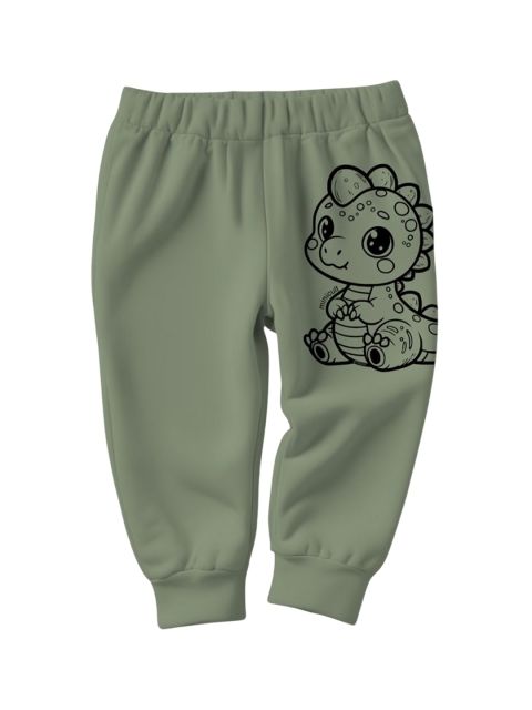 x2o Kids Pack Of 5 Dinosaur Printed Cotton Joggers - Image 3