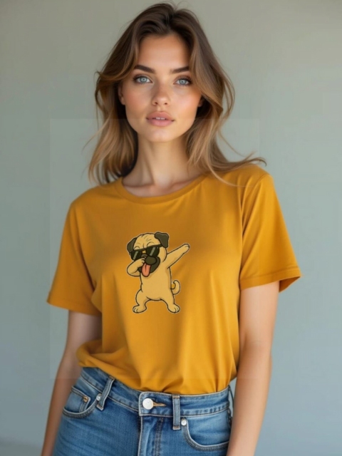 DressBerry Women Round Neck Regular Fit T-shirt