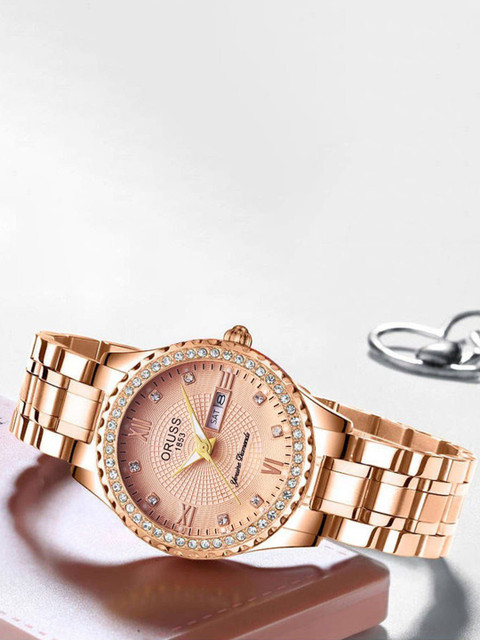 ORUSS Women Dial & Stainless Steel Straps Analogue Watch IHCFAEJEGFIB - Image 2