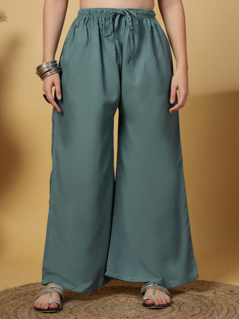 Clora Creation Women Flared Ethnic Palazzos