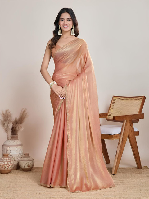 Moda Rapido Beads and Stones Tissue Tussar Saree