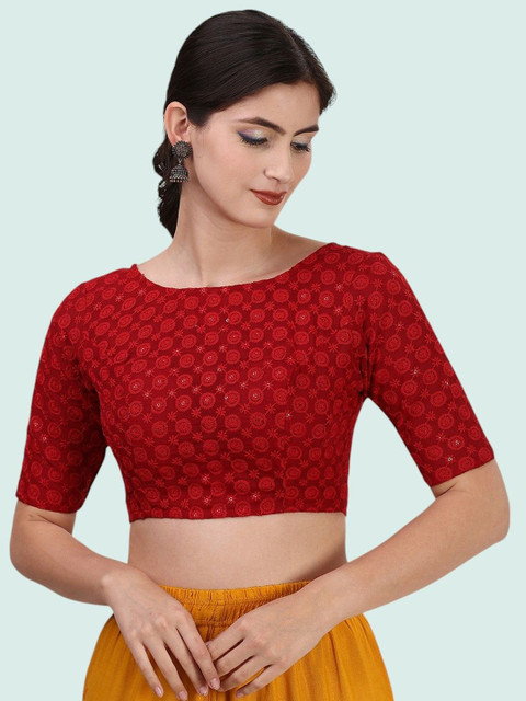 Moda Rapido Embroidered Cotton Saree Blouse