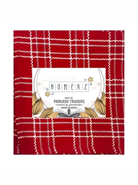 Homerz Red 2025 Checked Cotton Gloves And Chef Cap Cleaning Cloth - Image 4
