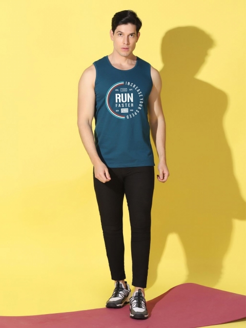 WOOSTRO Men Pack of 2 Typography Printed Round Neck Cotton Slim Fit T-shirts - Image 6