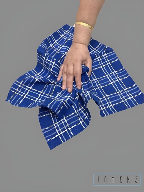 Homerz Red 2025 Checked Cotton Gloves And Chef Cap Cleaning Cloth - Image 3