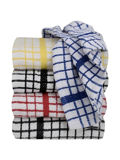 Homerz White 2025 Checked Cotton Gloves And Chef Cap Cleaning Cloth - Image 3