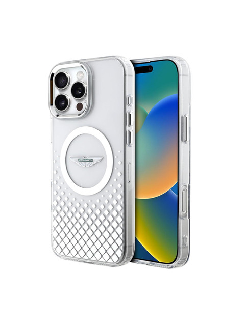 ASTON MARTIN Geometric Printed iPhone 16 Pro Back Case Mobile Accessories