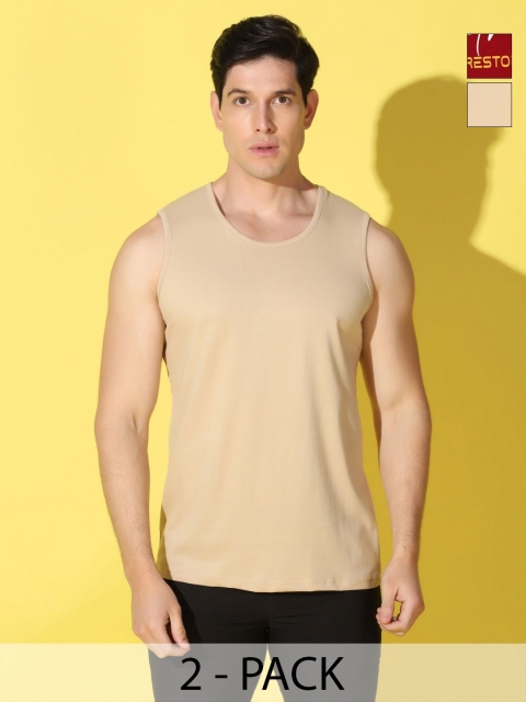 WOOSTRO Men Pack Of 2 Printed Slim Fit T-shirt