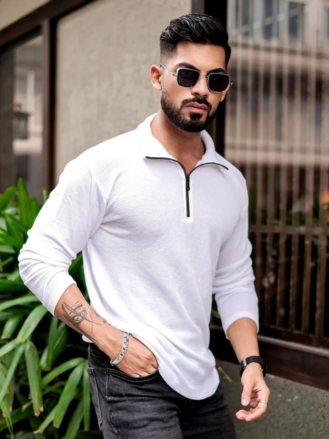 SZN Men Polo Collar T-shirt