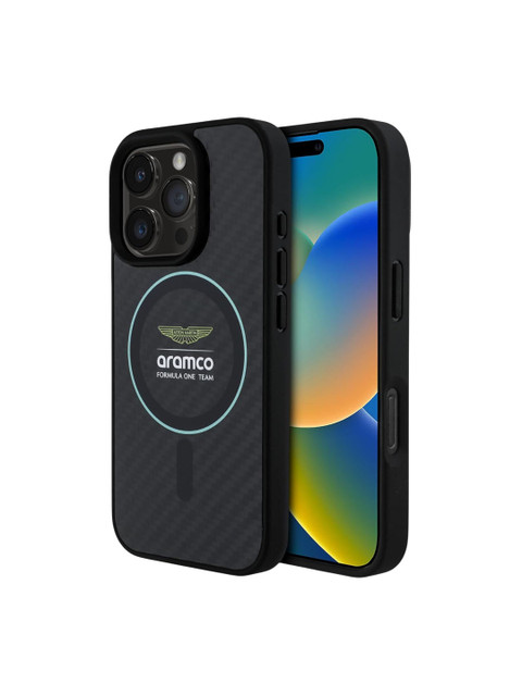 ASTON MARTIN Typography Printed iPhone 16 Pro Max Back Case Mobile Accessories