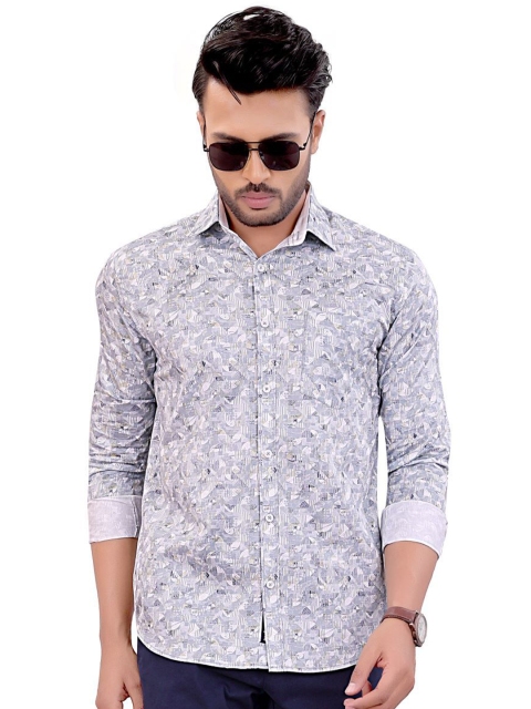 CHECKMARK CLOTHING Men Slim Fit Printed Casual Shirt