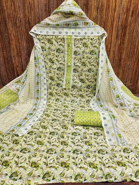 HERE&NOW Embellished Unstitched Dress Material - Image 2