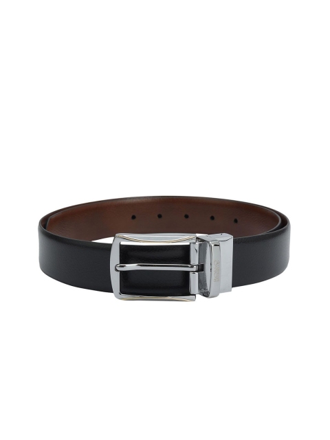 ROSSO BRUNELLO Men Leather Formal Belt