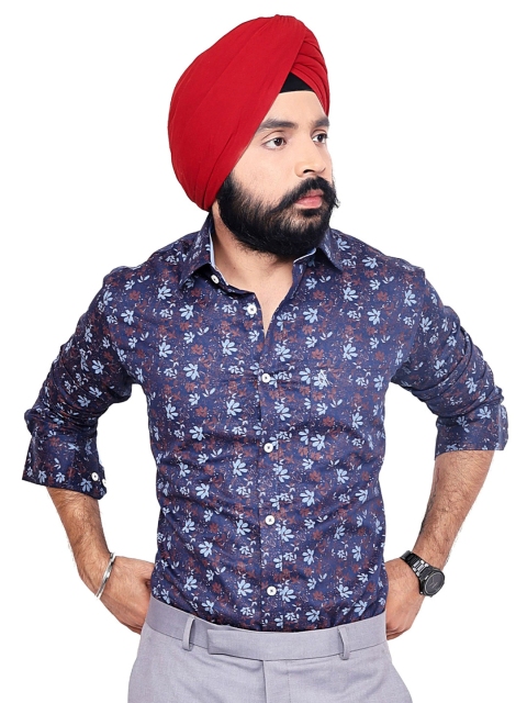 CHECKMARK CLOTHING Men Slim Fit Printed Casual Shirt