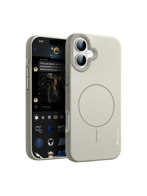 Karwan Solid Printed iPhone 16 Back Case Mobile Accessories