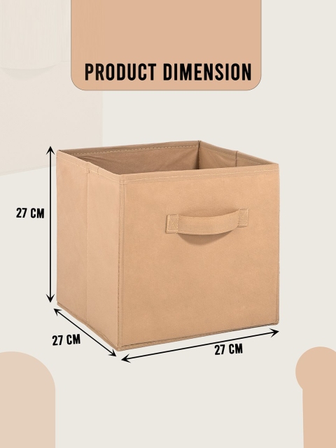 Kuber Industries Black Set of 3 Multi-Utility Cloth Storage Organisers Box - Image 7