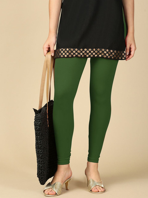 PYNK Women Pure Cotton Ankle-Length Leggings