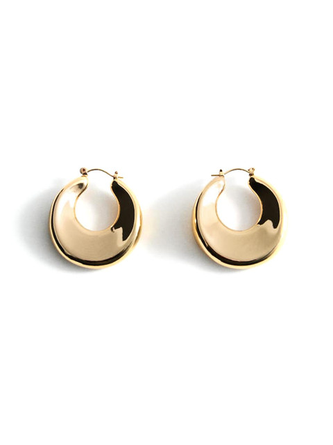 MANGO Circular Shaped Hoop Earrings