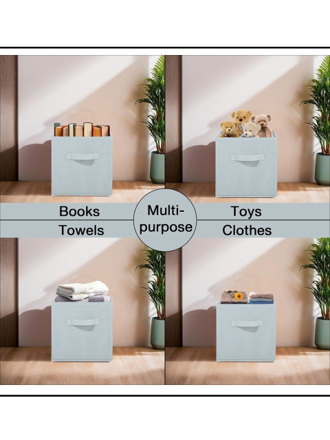 Kuber Industries Pink Set of 2 Multi-Utility Cloth Storage Organisers Box - Image 6