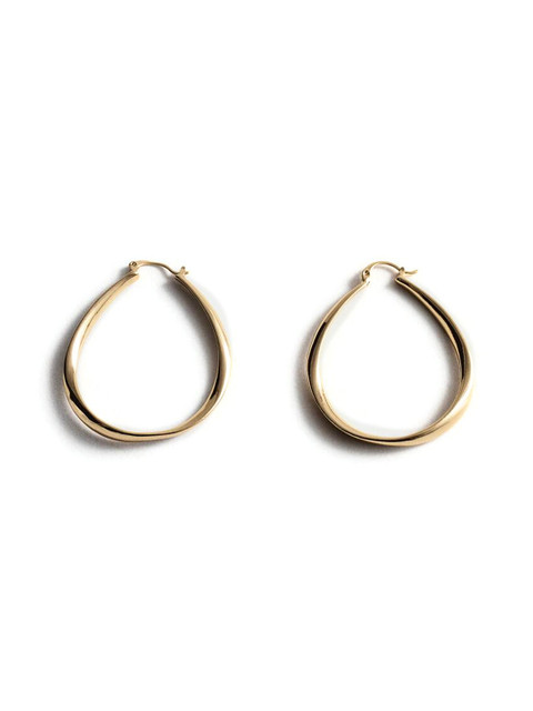 MANGO Oval -Shaped Hoop Earrings