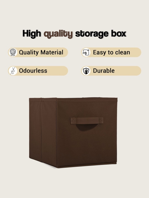 Kuber Industries Black Set of 3 Multi-Utility Cloth Storage Organisers Box - Image 5