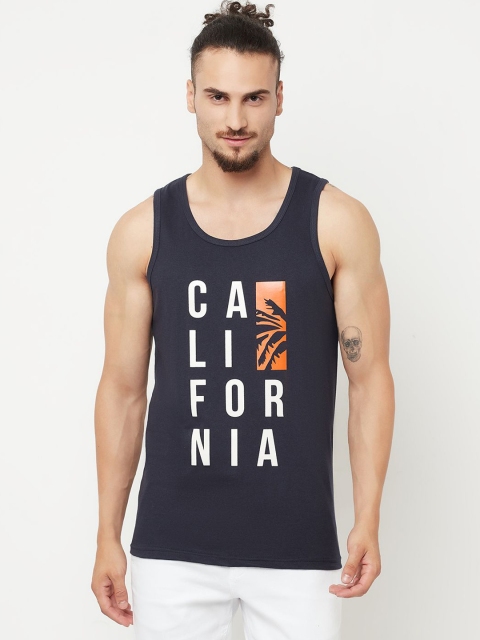 KAY DEE Typographic Printed Pure Cotton Tank Innerwear Vest STYLENO-696-S
