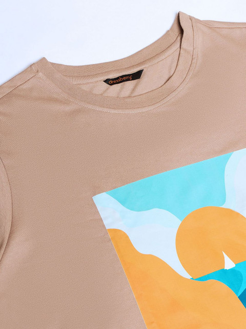 DressBerry Curve Women Plus Size Graphic Printed Round Neck Relaxed Fit T-shirt - Image 7