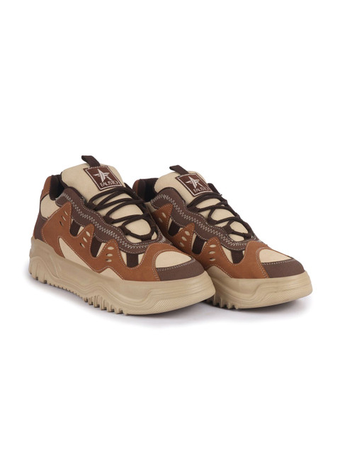FAUSTO Men Lightweight Colourblocked Lace-Ups Sneakers