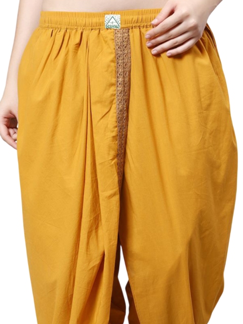 Bharatasya Women Single-Pleat Dhoti Pants - Image 5