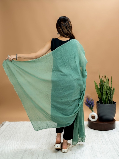 HELLA FASHIONS Thyme Cotton Dupatta - Image 5