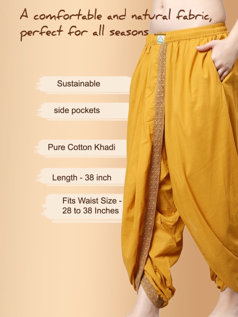 Bharatasya Women Single-Pleat Dhoti Pants - Image 6