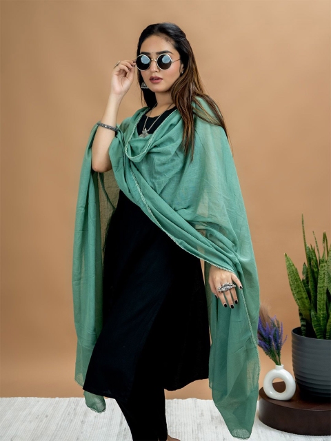 HELLA FASHIONS Thyme Cotton Dupatta - Image 7