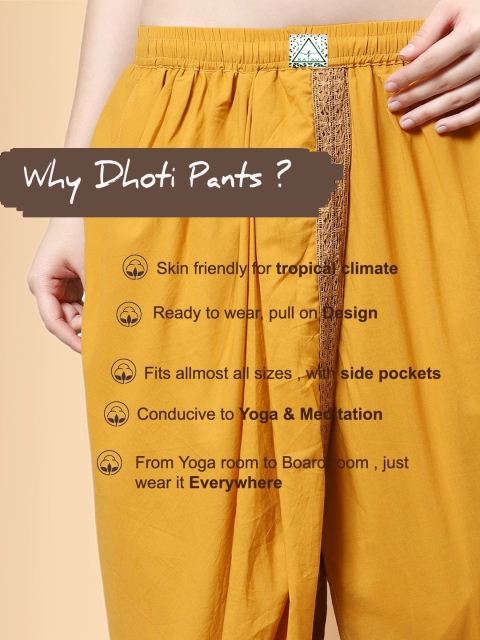 Bharatasya Women Single-Pleat Dhoti Pants - Image 7
