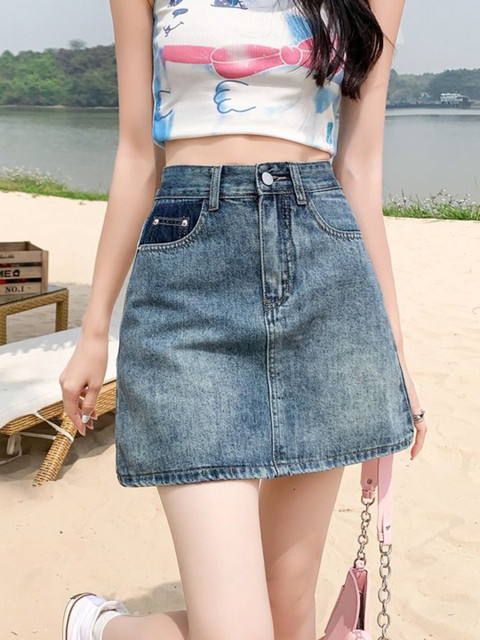 StyleCast Pure Cotton A-Line Mini Skirts