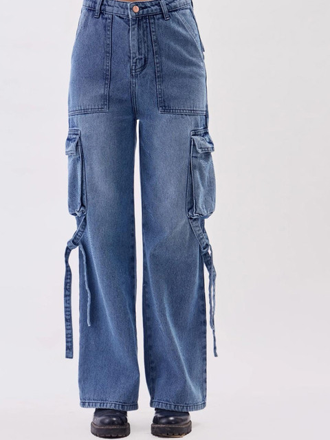 VBEAUTI Women Original Straight Fit High-Rise Light Fade Stretchable Jeans