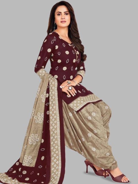 SIMPLYETHNIC Floral Printed Unstitched Dress Material