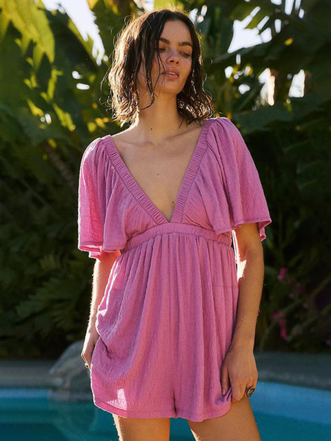 StyleCast x Revolte Solid V-Neck Jumpsuit