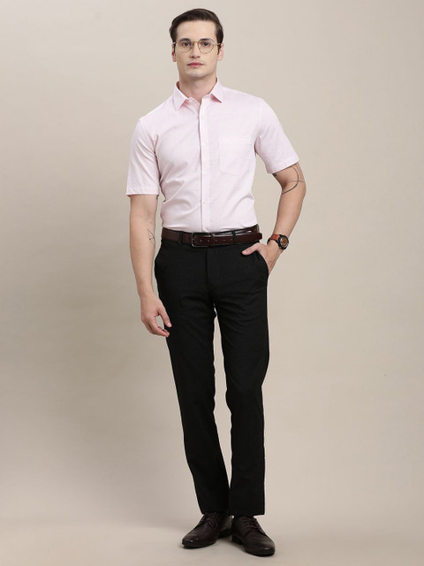 Turtle Spread Collar Standard Pure Cotton Formal Shirt - Image 6