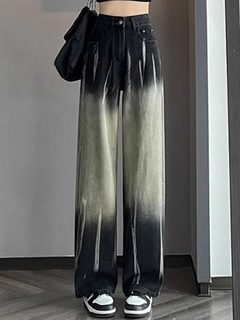 StyleCast Women Straight Fit High-Rise Cotton Heavy Fade Jeans