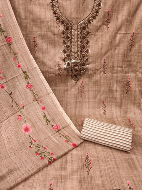 KALINI Embroidered Unstitched Dress Material - Image 4