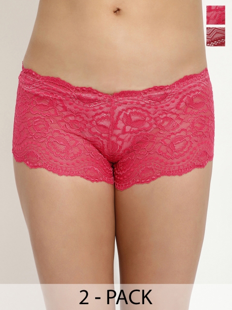 LULU & SKY Pack Of 2 Self Design Boy Short Briefs