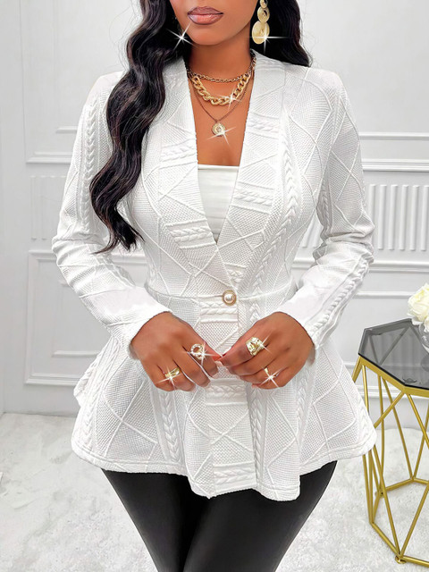 StyleCast x Revolte Women Lapel Collar Tailored Jacket