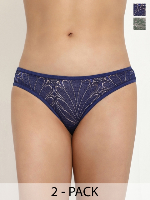 LULU & SKY Pack Of 2 Self Design Low Rise Hipster Briefs