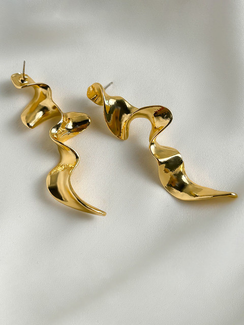 StyleCast x Revolte Gold-Plated Classic Drop Earrings