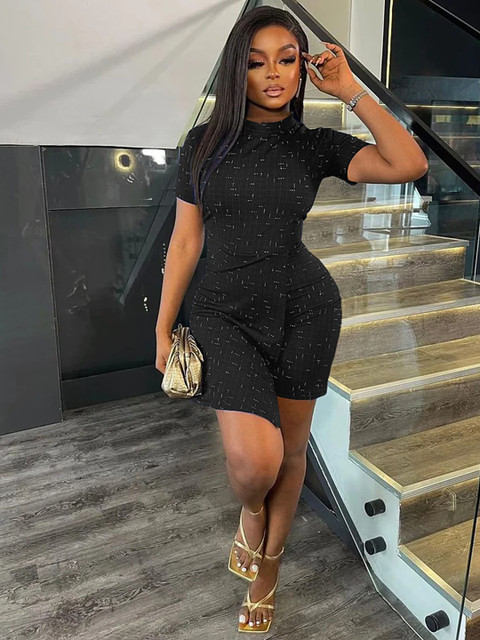 LULU & SKY Printed Layered Playsuit