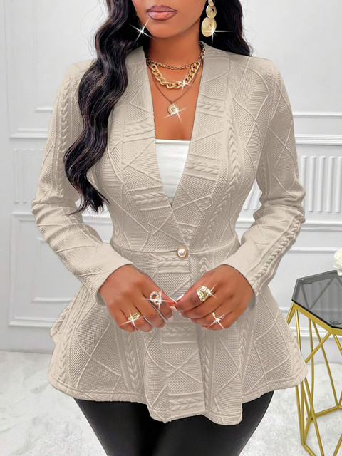 StyleCast x Revolte Women Collarless Tailored Jacket