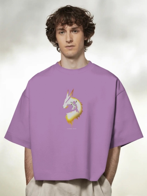 Silver Moon Clothing Men Graphic Oversized T-shirt